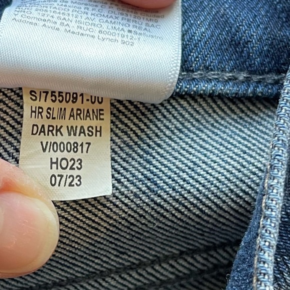 Banana Republic Ariane High Rise Slim Jeans in Dark Wash Size 28 - Picture 5 of 10